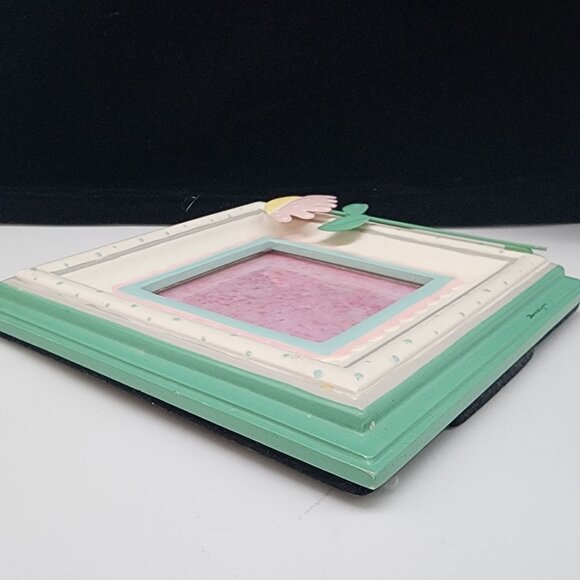 Hand Painted Floral Picture Frame By Bonnie Lynn Pastel Colors Easter - Picture 8 of 11